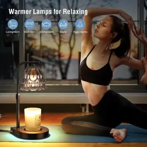 Glass Luxury Home Decoration Scented Jar Candles Auroma Melter Candle Warmer Lamp Electric Adjustable