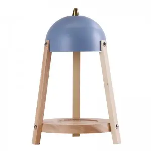 Natural Rubber Wood Candle Warmer Lamp