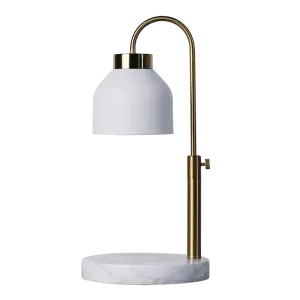 Modern Round Natural Marble Base Electric Candle Warmer Lamp