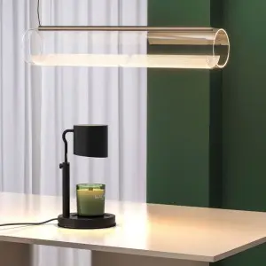 Candle Warmer Lamp Adjustable Height Dimmable Candle Lamp Warmer with Timer Compatible with Large Jar Candles No Flame Scented Candle Wax Warmer