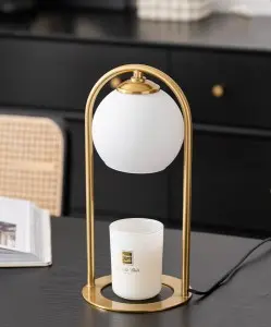 Candle Warmer Lamp, with 3 Bulbs,Timer & Dimmer,Compatible with Large Yankee Candle Jars,for Jar Candles,Electric Top Candle Melter,110-120v，(Black)