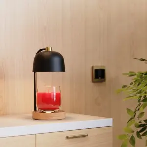 Modern Candle Warmer Lamp with Timer, Electric Candle Lamp Warmer for Jar Candles, Birthday Gifts for Women Mom Her, Adjustable Metal Candle Lamp Dimmable, Women Gifts Ideas, Home Decor for Bedroom