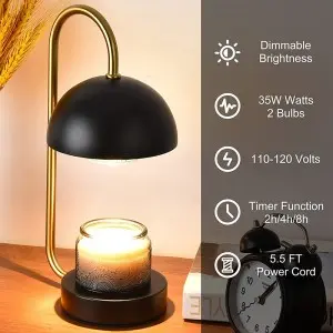 Modern Home Decor Fragrance Auroma Candle Warmer Lamp Electric