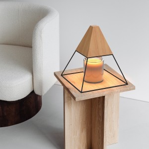 2024 New creative Pyramid candle warmer lamp home aromatherapy device Warm aromatherapy machine Smokeless and green products Smart desk lamp Automatic timing function