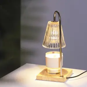 Candle Warmer Lamp, Electric Candle Lamp Warmer, Gifts for Mom, Bedroom Home Decor Dimmable Wax Melt Warmer for Scented Wax with 2 Bulbs, Jar Candles